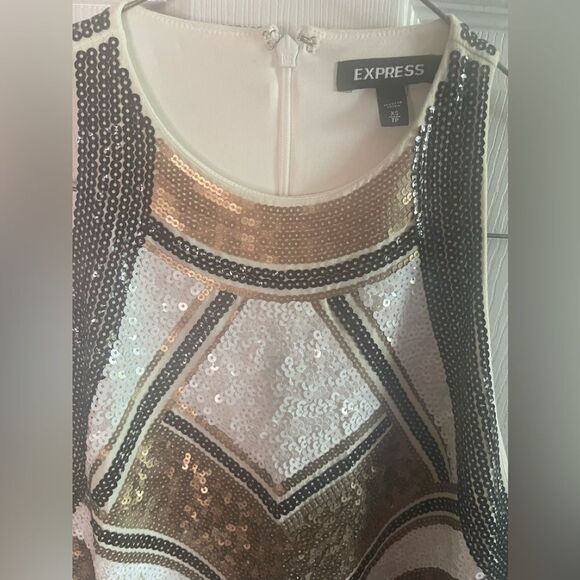 Express sequined bodycon dress sz XS - Picture 4 of 4